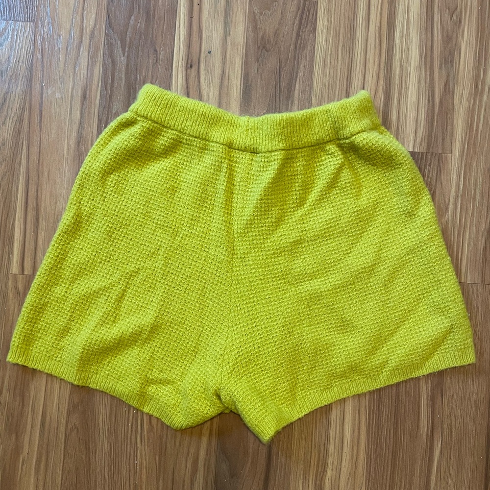 Anthropologie Saturday Sunday Brenna Cozy Lounge Waffle Knit shorts - Picture 3 of 4